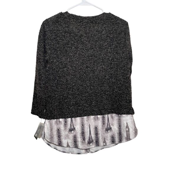 Style & Co Sweater Women's Petite Medium Teddy Pullover Layered Top NWT - Picture 7 of 11